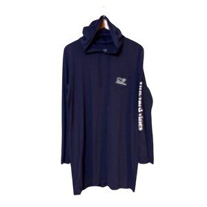 Vineyard Vines Edgartown Navy Hoodie Long Sleeve Tee Whale Logo Mens L 100%
